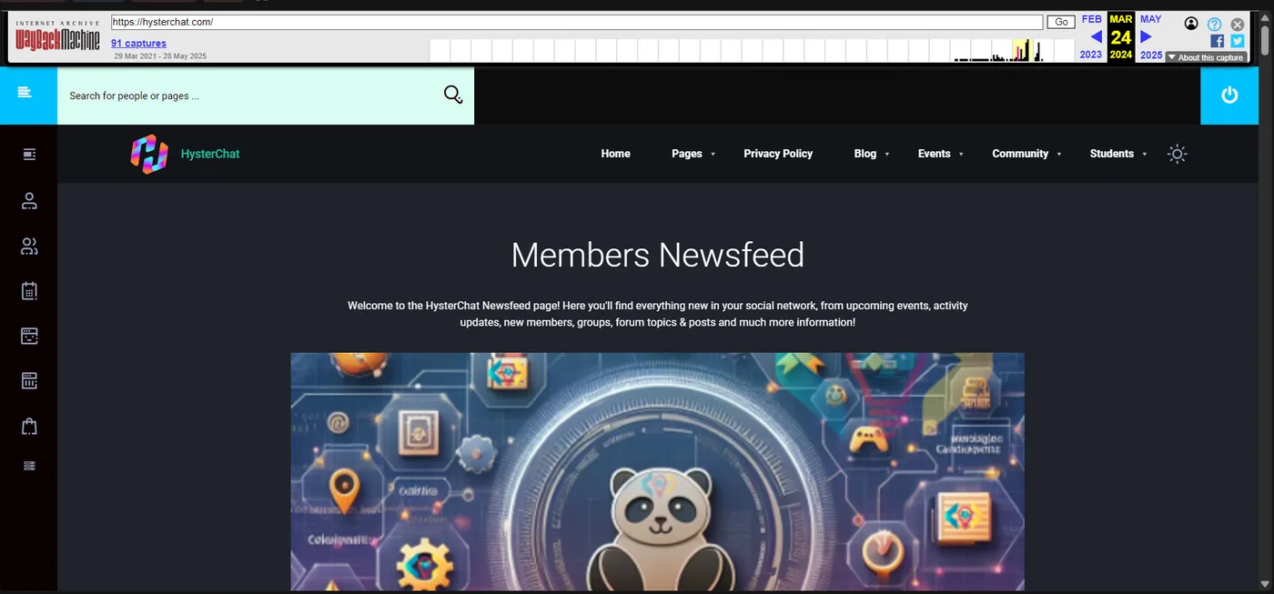 C Sarath Babu's writing on HysterHack. The HysterChat site, a social learning network